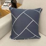 2 housses de coussin bleu deco pour canape 45 x 45 cm 1