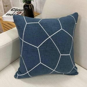 2 housses de coussin bleupentagone pour canape 45 x 45 cm 1