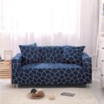 2 housses de coussin bleupentagone pour canape 45 x 45 cm 2 1