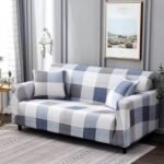 2 housses de coussin damier pour canape 45 x 45 cm 2 1