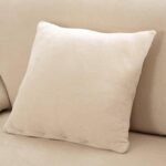 2 housses de coussin en velours ivory 45x45cm pour canape 1
