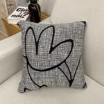 2 housses de coussin fleur 45 x 45 cm 1