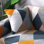 2 housses de coussin geometrique 45 x 45 cm 2 1