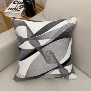 2 housses de coussin gris torsade 45 x 45 cm 1