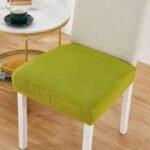 housse assise extensible vert gazon pour chaise 1 1