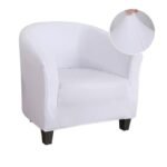 housse blanc de fauteuil club extensible 1 1