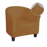 housse camel de fauteuil club extensible 1 1