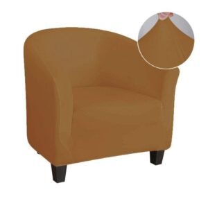 housse camel de fauteuil club extensible 1 1