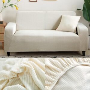 housse de canape blanc microfibre 1