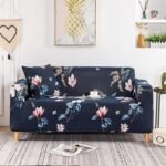housse de canape bleu floral bleu floral canape compris entre 145 185cm 1 housse 1