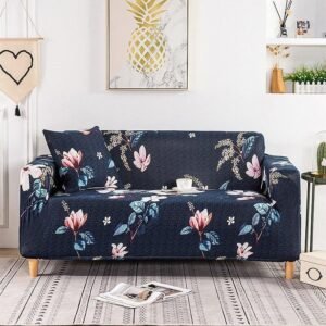 housse de canape bleu floral bleu floral canape compris entre 145 185cm 1 housse 1
