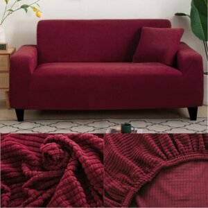 housse de canape bordeaux microfibre bordeaux m135 170cm 1pc 1