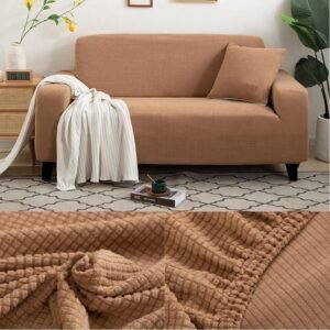 housse de canape camel microfibre 1