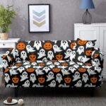 housse de canape citrouille halloween