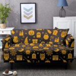housse de canape citrouille halloween 2