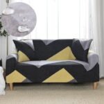 housse de canape jaune noir jaune noir canape compris entre 145 185cm 1 housse 1