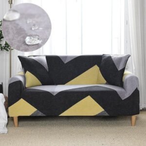 housse de canape jaune noir jaune noir canape compris entre 145 185cm 1 housse 1
