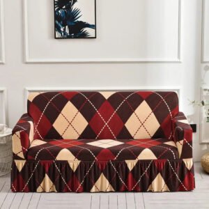 housse de canape jupe argyle