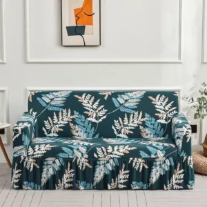 Housse De Canape Jupe - Fougere - Fougère / Canapé compris entre 300-350cm (1 housse) 1 housse-de-canape-jupe-fougere