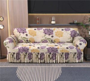 housse de canape jupe mauve