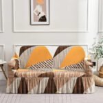 housse de canape jupe moutarde moutarde canape compris entre 145 185cm 1 housse