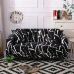 housse de canape noir stylique noir stylique canape compris entre 145 185cm 1 housse 1