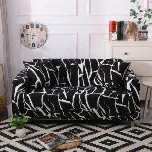 housse de canape noir stylique noir stylique canape compris entre 145 185cm 1 housse 1