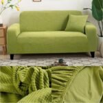 housse de canape vert pomme microfibre 1