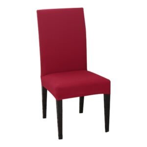 housse de chaise classique extensible rouge 1 1