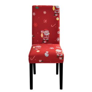 housse de chaise de noel modele 12 1piece