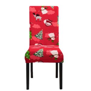 housse de chaise de noel modele 17 1piece