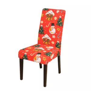 Housse de Chaise de Noël - Modèle 21 / 1piece 3 housse de chaise de noel modele 21 1piece Elegance Moderne