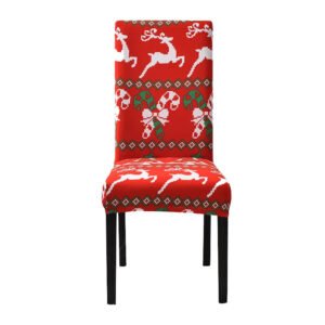 housse de chaise de noel modele 4 1piece