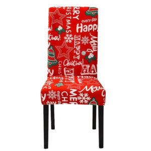 housse de chaise de noel modele 6 1piece
