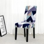 housse de chaise extensible geometrique chic 1