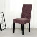 housse de chaise extensible granite rose 1