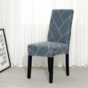housse de chaise extensible motif pave 1