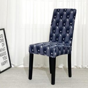 housse de chaise extensible trompe l oeil 1