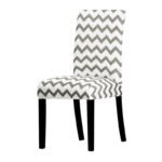 housse de chaise motif extensible geometrique design 1