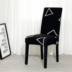 housse-de-chaise-noir-motif-blanc-extensible-noir-motif-blanc-2pieces