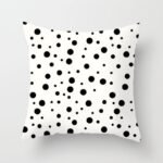 housse de coussin billes noires 1