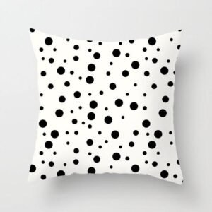 Housse De Coussin Billes Noires 3 housse-de-coussin-billes-noires
