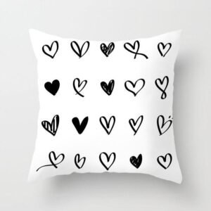 housse de coussin blanc coeur 1