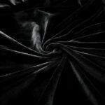housse de coussin en velours noir 1