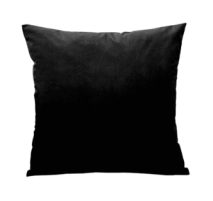 housse de coussin en velours noir 1