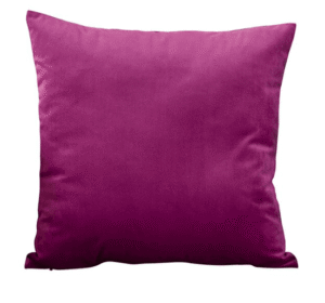 housse de coussin en velours violet 1