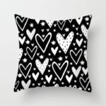 Housse De Coussin Grand Coeurs