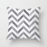 Housse De Coussin Gris Blanc Vitrail