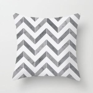 housse de coussin gris blanc vitrail 1