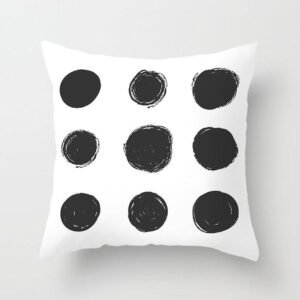housse de coussin gros pois 1
